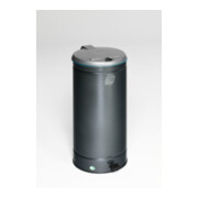VAR Collecteur de déchets grand volume (GVA) 66 l avec pédale argent antique structuré 66 l-1