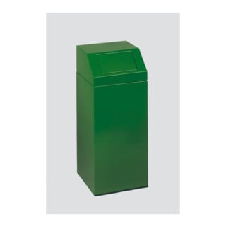 VAR Collecteur de déchets recyclables vert 82 l