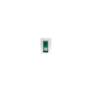 VAR Collecteur de déchets type AG 08 avec plaque de fond et toit vert mousse 40 l