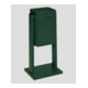 VAR Collecteur de déchets type AG 08 avec plaque de sol vert mousse 40 l-1