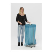 VAR Collecteur de déchets type SHR 120 inox mobile pour sacs 120 l