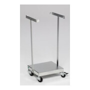 VAR Collecteur de déchets type SHR 60 inox mobile pour sacs 60/70 l