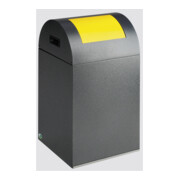 VAR Collecteur de déchets WSG 40 R corps argent antique trappe jaune 43 l