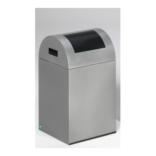 VAR Collecteur de déchets WSG 40 R corps argent entrée anthracite 43 l