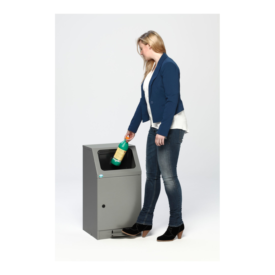 VAR Collecteur de déchets WSG 45 avec pédale, auto-extinguible
