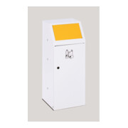 VAR Collecteur de déchets WSG 69 avec porte avant et insert intérieur jaune 70 l