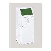 VAR Collecteur de déchets WSG 69 avec porte avant, trappe d’insertion, anneau de serrage vert 70 l