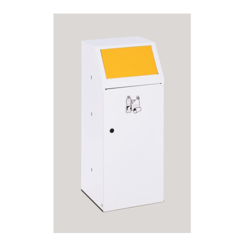 VAR Collecteur de déchets WSG 69 avec trappe avant, anneau de serrage jaune 70 l