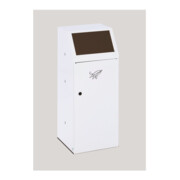 VAR Collecteur de déchets WSG 69 avec trappe frontale, anneau de serrage, brun 70 l