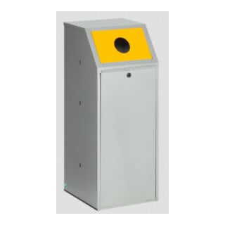 VAR Collecteur de déchets WSG 69 KTS pour recyclables, trappe d’introduction jaune 70 l