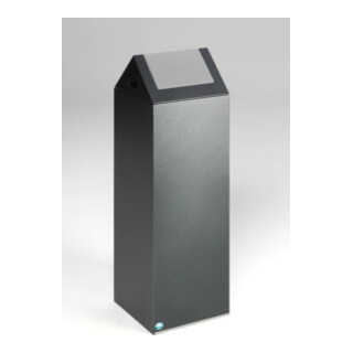 VAR Collecteur de déchets WSG 85 S corps argent antique trappe argent 89 l