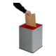 VAR Collecteur de papiers P40-DSGVO, argent avec tête rouge-1
