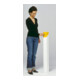 VAR Colonne porte-cendrier SG 105 E corps blanc - tête jaune 2 l-1
