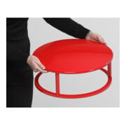 VAR Couvercle en plastique rouge signalisation pour cendrier sur pied en plastique