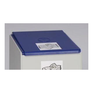 VAR Couvercle pour conteneur en plastique 60 l bleu