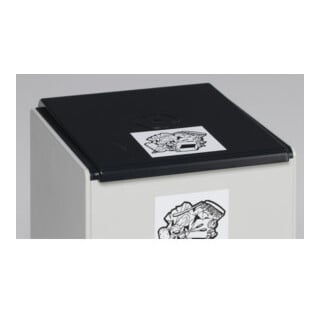 VAR Couvercle pour conteneur plastique 60 l anthracite