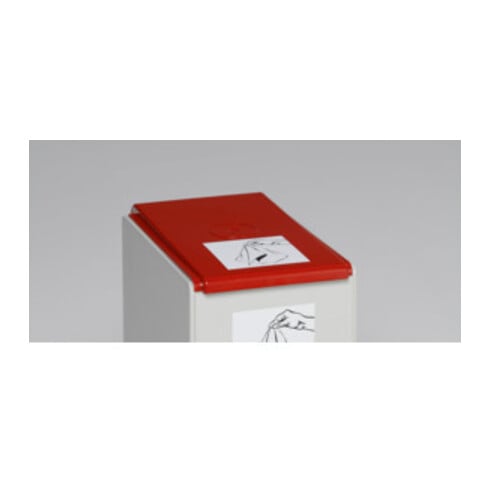 VAR Deckel für Kunststoffcontainer 40 l rot