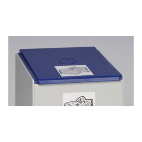 VAR Deckel für Kunststoffcontainer 60 l blau