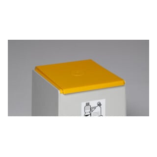VAR Deckel für Kunststoffcontainer 60 l gelb