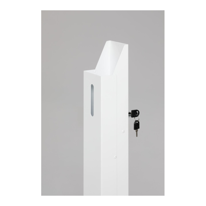 VAR Distributeur de désinfectant pour les mains HDS 105 blanc (RAL 9016) sans tête de distribution