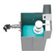 VAR Distributeur de désinfectant pour les mains HDS 120 avec pédale, argenté, sans flacon