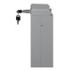 VAR Distributeur de désinfectant pour les mains HDS 120 avec pédale, argenté, sans flacon