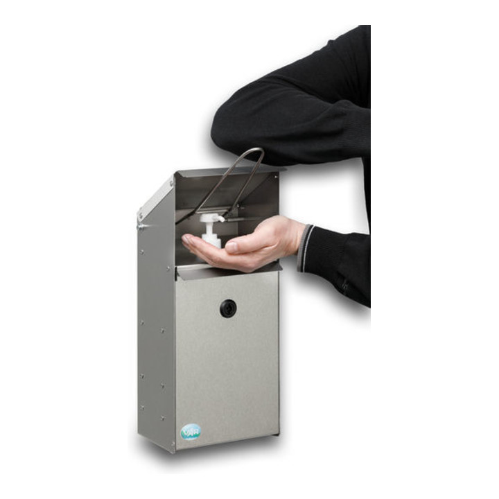VAR Distributeur de désinfectant pour les mains HDS 41 en acier inoxydable
