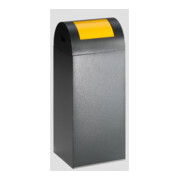 VAR Distributeur de recyclage WSG 55 R corps argent antique trappe jaune 60 l