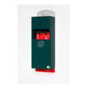 VAR Distributeur de sacs à déjections canines avec cendrier DS 4 vert mousse 0,8/4 l-1