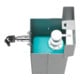 VAR Handdesinfektionsspender HDS 120 mit Pedal silber beschichtet ohne Flasche