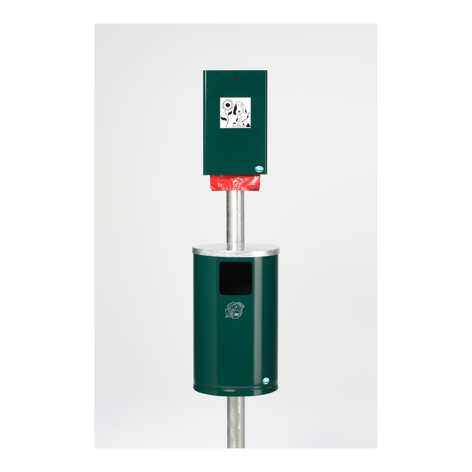 VAR Hundetoilette DS 1 moosgrün 30 l