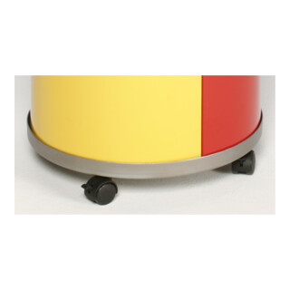 VAR Jeu de roulettes pour station de recyclage 3x4 roulettes pivotantes freinées