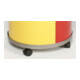 VAR Jeu de roulettes pour station de recyclage 3x4 roulettes pivotantes freinées-1
