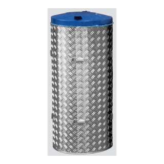VAR Kompakt-Abfall-Sammelgeräte mit Edelstahl und Alu-Duett-Blechen Deckel enzianblau