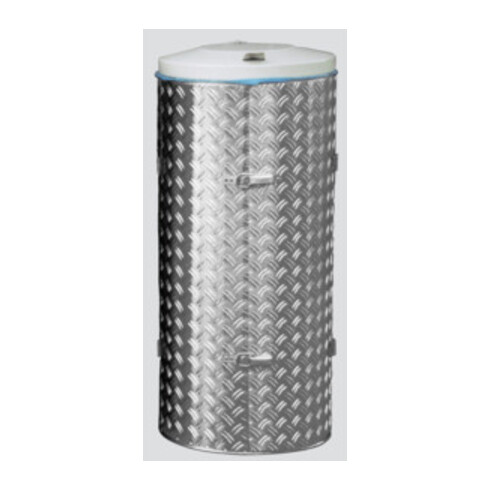 VAR Kompakt-Abfall-Sammelgeräte mit Edelstahl und Alu-Duett-Blechen Deckel grau