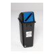 VAR KS-Wertstoffsammler schwarz/Einwurfklappe blau 58 l-1