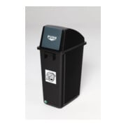 VAR KS-Wertstoffsammler schwarz/Einwurfklappe grau 58 l