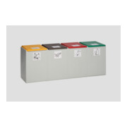 VAR Kunststoffcontainer 4-fach ohne Deckel 60 l-3