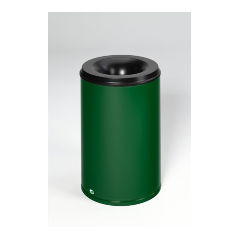 VAR Papierkorb feuersicher Löschkopf grün 110 l