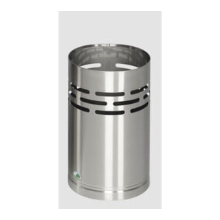 VAR Papierkorb H 38 Edelstahl 14 l