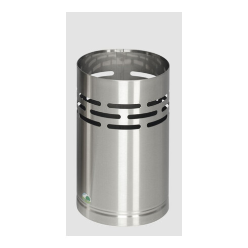 VAR Papierkorb H 38 Edelstahl 14 l