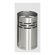 VAR Papierkorb H 38 Edelstahl 14 l