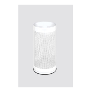 VAR Pied de parasol perforé blanc 30 l