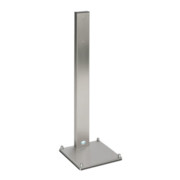 VAR Pied de support avec plaque de sol, acier inoxydable