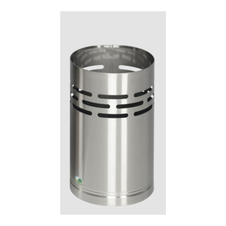 VAR Poubelle H 38 Acier inoxydable 14 l