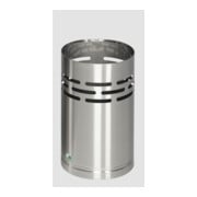 VAR Poubelle H 38 Acier inoxydable 14 l