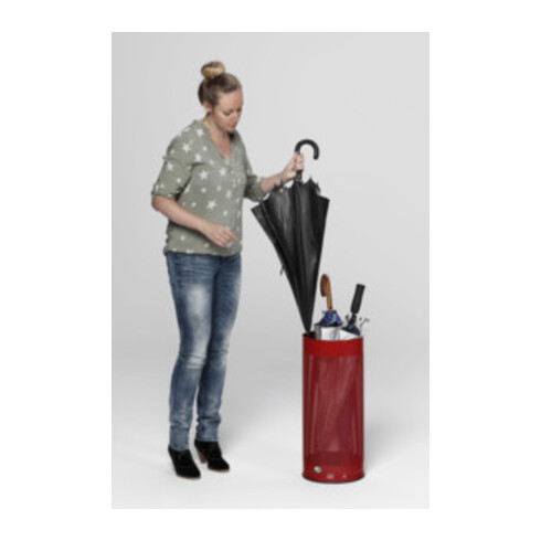 VAR Schirmständer gelocht rot 30 l