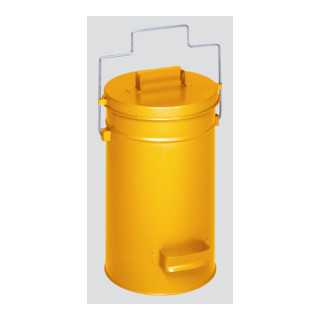 VAR Sicherheitsbehälter mit Deckel gelb 22 l