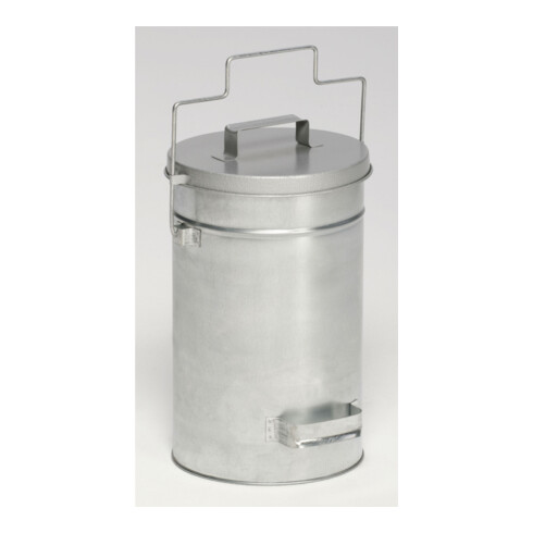 VAR Sicherheitsbehälter mit Deckel verzinkt 22 l