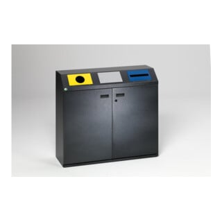 VAR Station de collecte de matériaux WS 97 argent antique 240 l